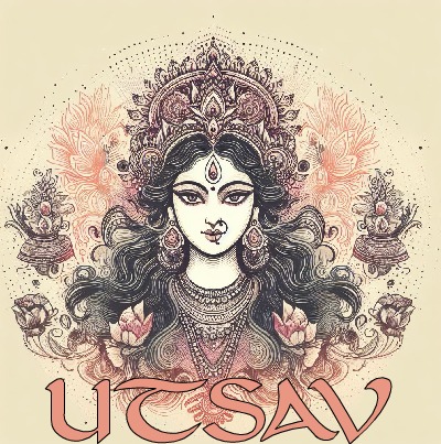 Festival Utsav Logo Hindi Calligraphy Concept Stock Vector (Royalty Free)  2034303959 | Shutterstock